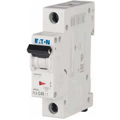 Siguranta automata 1P 40A Eaton PL6-C40/1 286537
