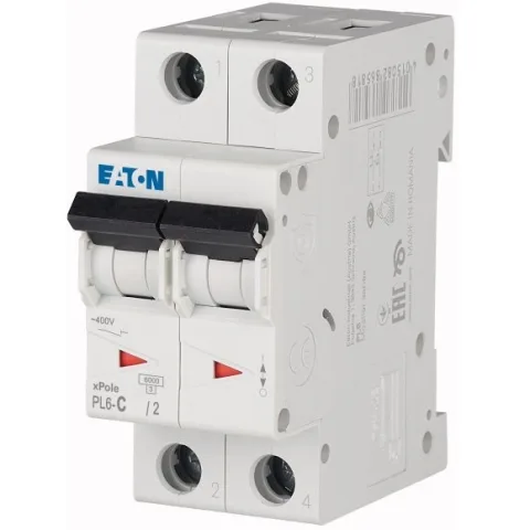 Siguranta automata 2P 50A Eaton Eaton PL6-C50/2 286572
