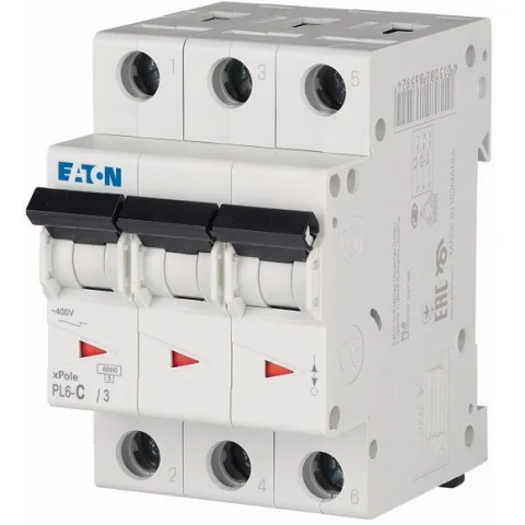 Siguranta automata 3P 50A Eaton PL6-C50/3 Eaton 286606
