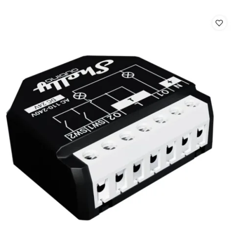 Releu inteligent Shelly Qubino Wave 2PM cu contor de putere, protocol Z-Wave 3800235269015