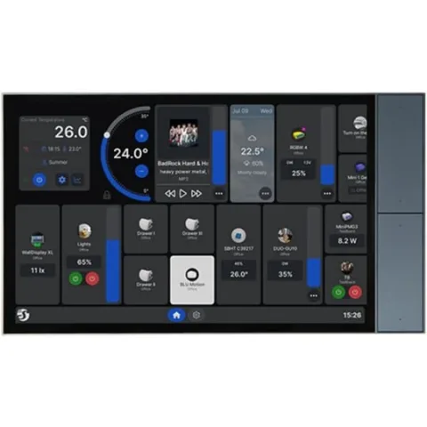 Shelly Wall Display XL Silver Panou tactil smart 10.1 pentru control central al casei 3800238071691