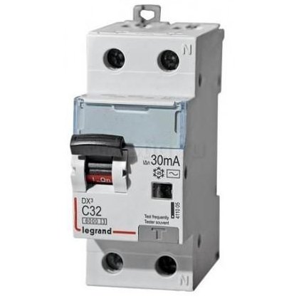 Disjunctor cu protectie diferentiala 1P+N 32A/30mA Legrand 411005