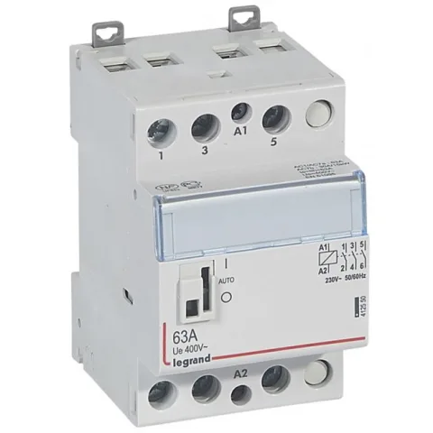 Contactor pe sina DIN CT 230V 3NO 63A Legrand 412550