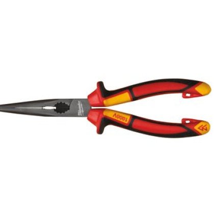 Cleste VDE cu vrf lung rotund inclinat si tais, 205mm, Milwaukee 4932464565