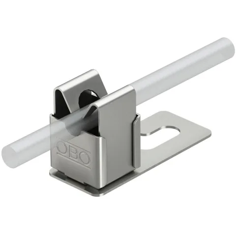 Suport conductor pentru acoperisuri din tigla, ardezie si placa ondulata, Rd 8mm, A2 Obo 5217075