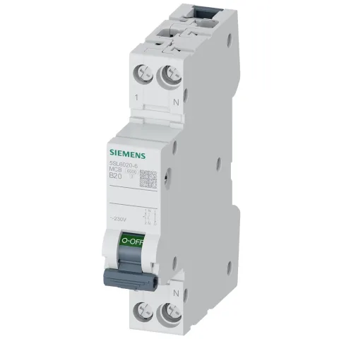 Siguranta automata 1P+N 25A curba B 6kA Siemens 5SL6025-6