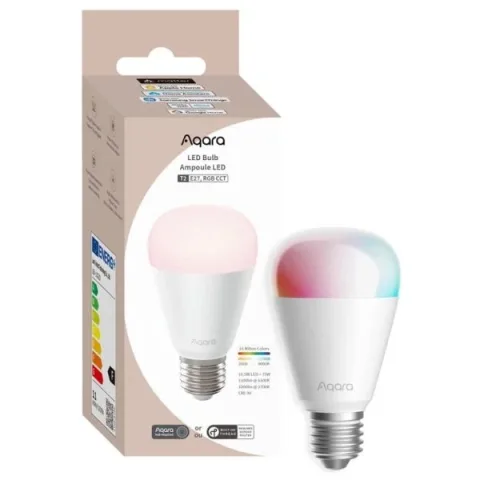 Bec Led RGB Aqara Bulb T2, E27, 1100 Lumeni, Thread, Zigbee 6975833357079