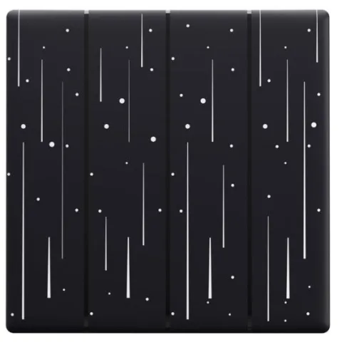 Panou frontal cu design Sonoff Star pentru comutatorul TX Ultimate T5-4C-86-star 6920075740325-7236
