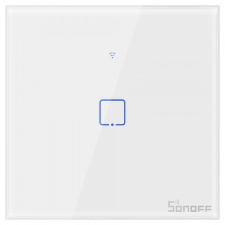 Intrerupator inteligent cu touch Sonoff T0 EU TX , WiFi, 1 canal 6920075725506