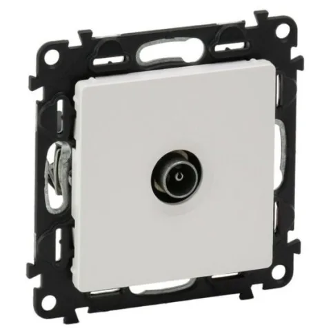 Priza TV tata Legrand 753160, de capat, IP21, IK04, alba