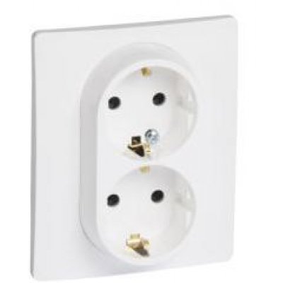 Priza dubla cu CP alba protectie copii Niloe Legrand 764544
