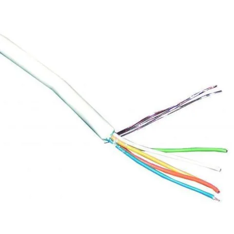 Cablu efractie ecranat 6 x 0,22 SA62BI, cupru