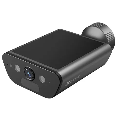 Camera wifi color cu panou solar EZVIZ CS-EB5, 4K, lentila 2.8mm, IR 15 m, panou solar 1.4W, baterie 10400 mAh, microfon, difuzor, IP65