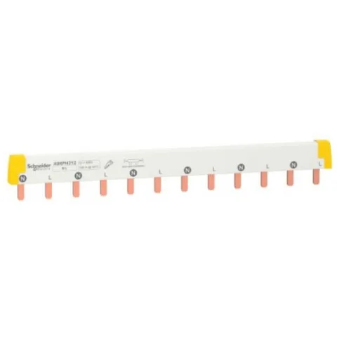 Busbar ( pieptene ) 2P inclinare 18 Mm 12 module 100A Schneider A9XPH212