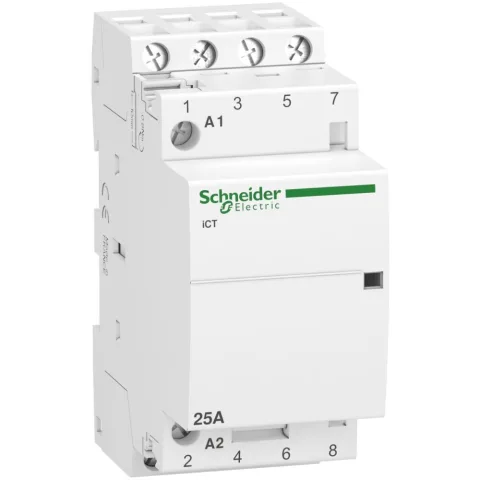 Contactor Ict, 4 Poli, 4NO, 25A, 220, 240 V C.A Schneider A9C20834