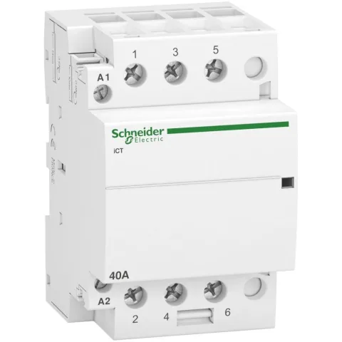 Contactor iCT - 3P - 3 NO - 40A - 220..240 V AC Schneider A9C20843
