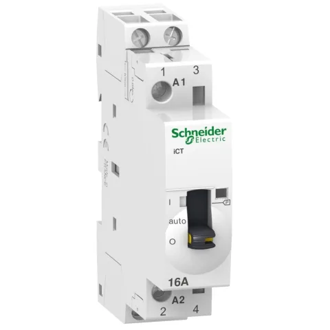 Contactor Ict comanda manuala 16A 2ND 220V 50Hz Schneider A9C23512