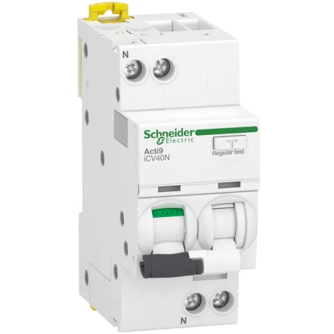 Intrerupator automat cu diferential RCBO Acti9, iCV40N 1P+N 32A 6kA 30mA tip AC, curba C Schneider A9DE3632