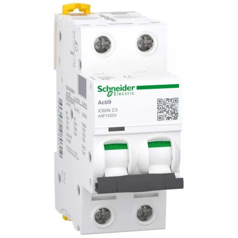 Siguranta automata Acti9 Ic60n 2P, 3A, curba C Schneider A9F74203