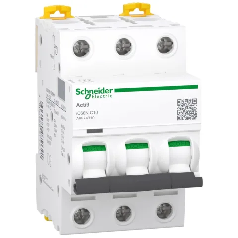 Siguranta automata Acti9 Ic60N 3P, 10A, curba C Schneider A9F74310