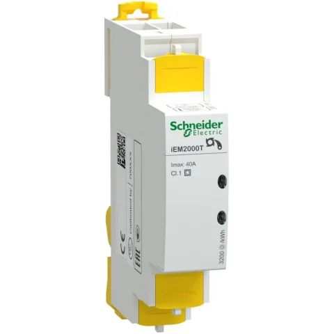 Contor putere monofazat modular Iem2000T - 230V - 40A iesire impuls fara afisaj Schneider A9MEM2000T