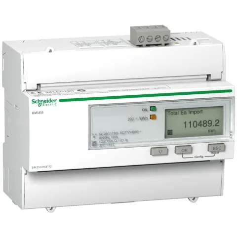 Contor energie 125 A, Modbus - 1 Digital I - 1 Digital Schneider A9MEM3355
