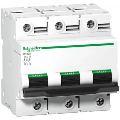 Siguranta automata Acti9 C120N 3P, 100A, curba C Schneider A9N18367