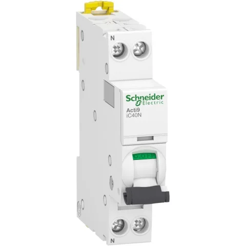 Siguranta automata Acti9 iC40N 1P+N 4A curba C Schneider A9P54604