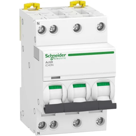 Siguranta automata 3P+N C25A 6kA/10kA Schneider A9P54725