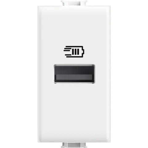 Incarcator Usb tip A 15W Bticino Matix AM4191A, alb