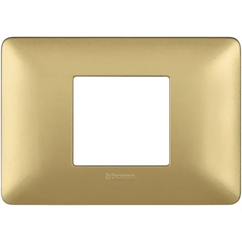 Placa ornament 2 module centrat Bticino Matix AM4819MGL, auriu