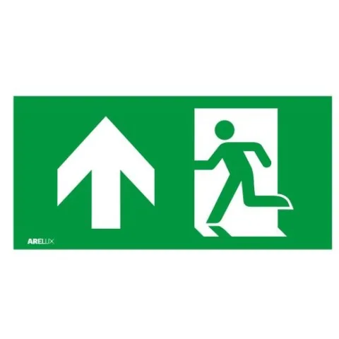 Pictograma pentru a indica directia de evacuare in sus Arelux AW60AU