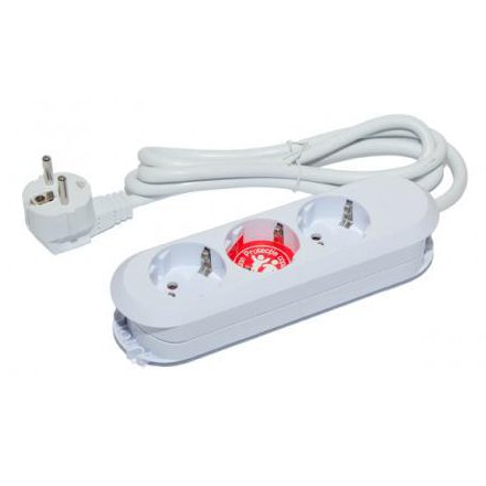 Prelungitor Bachmann SMART 3xCEE7/3, fara intrerupator, lungime cablu 1.5m, H05VV-F 3G1.5 alb, nedemontabil 387.270R