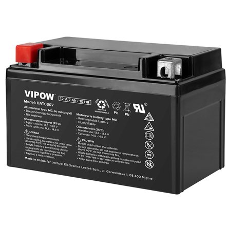 Acumulator vehicule electrice VIPOW 12V 7Ah