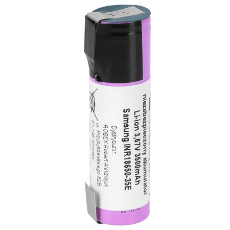 Acumulator 18650 3500MAH 3.7V INR18650-35E-FT SAMSUNG BAT0674, cu lamele