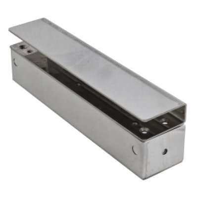 Suport pentru montarea bolturilor electrice la usi de sticla cu rama de sticla