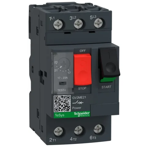 Disjunctor Motor Schneider GV2ME21AP 17-23A, 3P, thermal magnetic