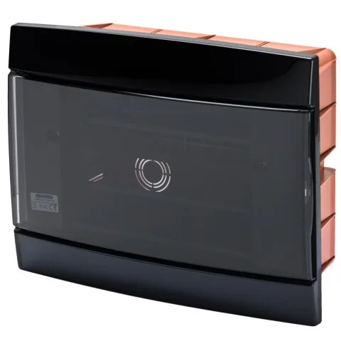 Tablou decorativ incastrat 8+1/2 module negru Gewiss GW40225TN