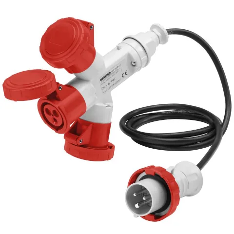 Adaptor 3 cai IP67 3P+E 16A 400V+cablu 2m Gewiss GW64055