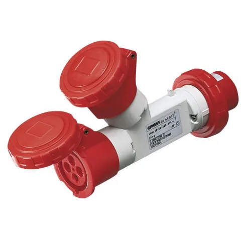 Adaptor 2 cai IP67 3P+N+T 16A 380V 6H Gewiss GW64014