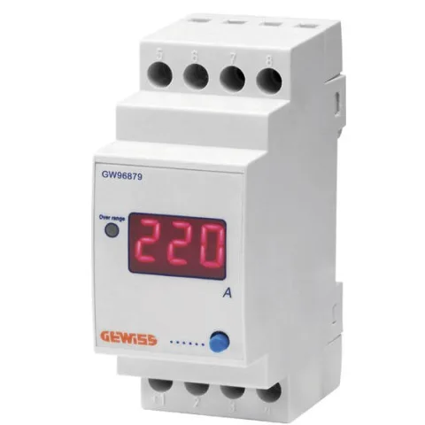 Ampermetru digital pentru conectare cu transformator de curent ( indirect ) 5-999A Gewiss GW96879