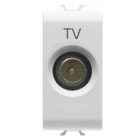 Priza tv directa 1M Gewiss Chorus GW10361, alb