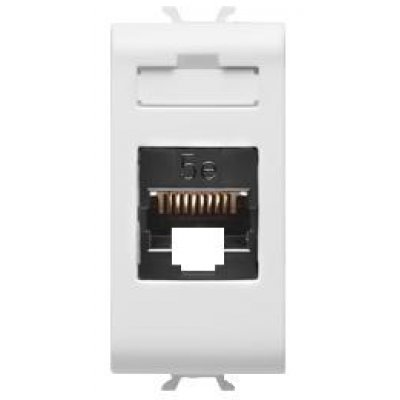 Priza date RJ45 CAT5E FTP 1M Gewiss Chorus GW10422, alb