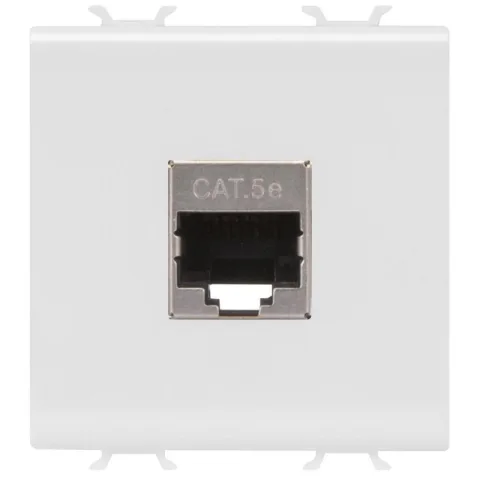 Priza date RJ45 Cat.5e FTP 2 module Gewiss Chorus GW10436, alb