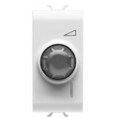 Variator rotativ tensiuni rezistive 100-900W si tensiuni inductive 40-300VA 1M Gewiss Chorus GW10564, alb