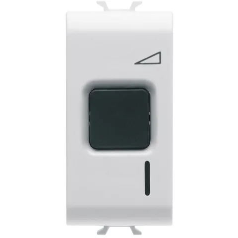 Variator de tensiune electronic cu buton 1 modul Gewiss Chorus GW10568, alb