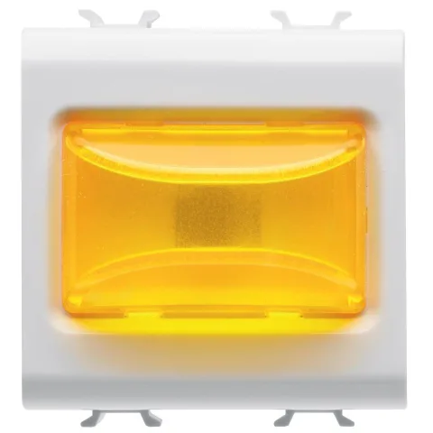 Lampa semnalizare reliefata portocalie 2 module 12V ac/dc / 230V ac Gewiss Chorus GW10634