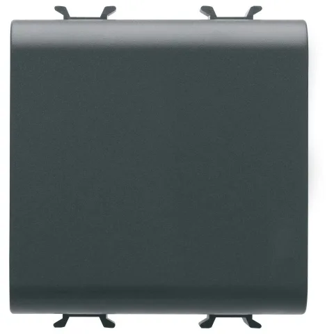 Tasta falsa 2 module Gewiss Chorus GW12198, negru satin