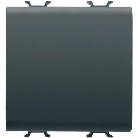 Intrerupator cap cruce 2 module Gewiss Chorus GW12101, negru satin