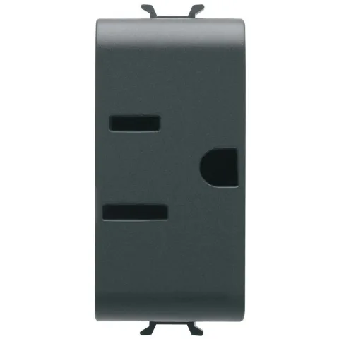 Priza 1M standard USA Gewiss Chorus GW12286, negru satin